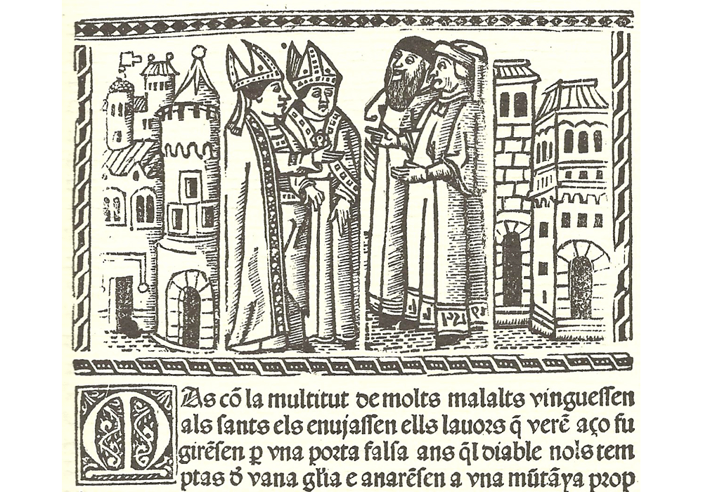 Vida san Honorat Arlés-Joffre-Incunabula & Ancient Books-facsimile book-Vicent García Editores-3 St Venantius and St Caprasius die